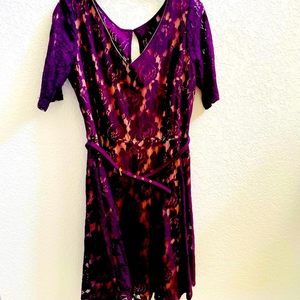 Purple‎ lace Danny & Nicole dress